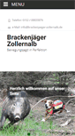 Mobile Screenshot of brackenjaeger-zollernalb.de