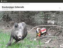 Tablet Screenshot of brackenjaeger-zollernalb.de